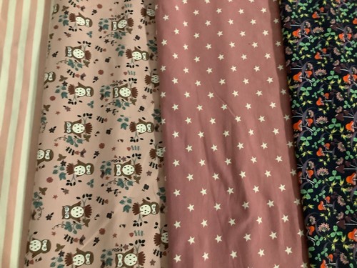 Mädchen stoffpaket 5x - mädchen, stoffpaket/